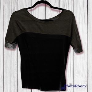 Grey Color Block Aeropostale Tee Shirt